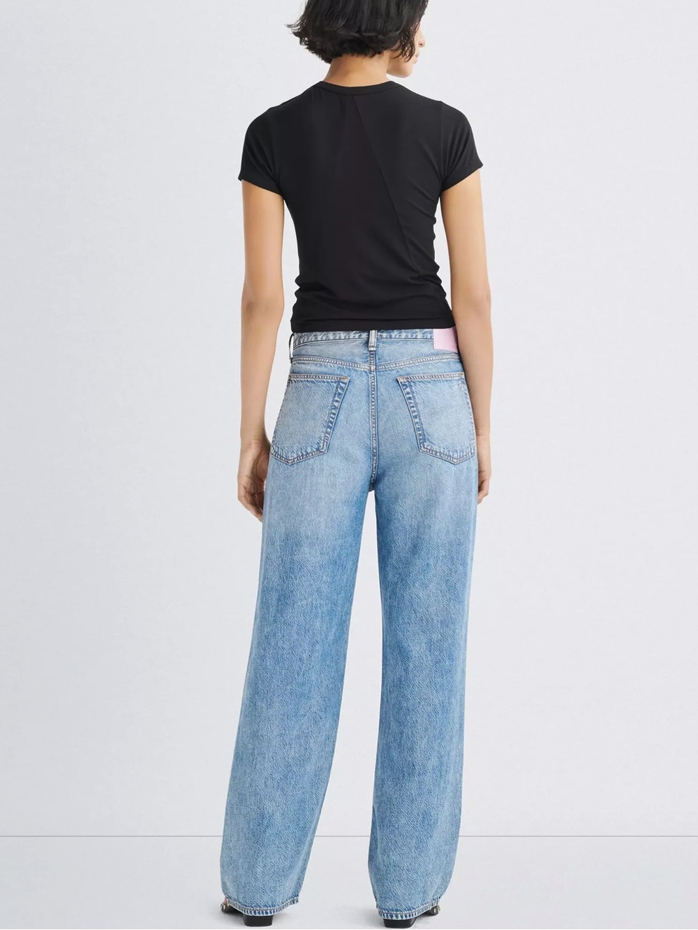 rag & bone Light Blue Wide-Leg Jeans - Picture 2 of 4